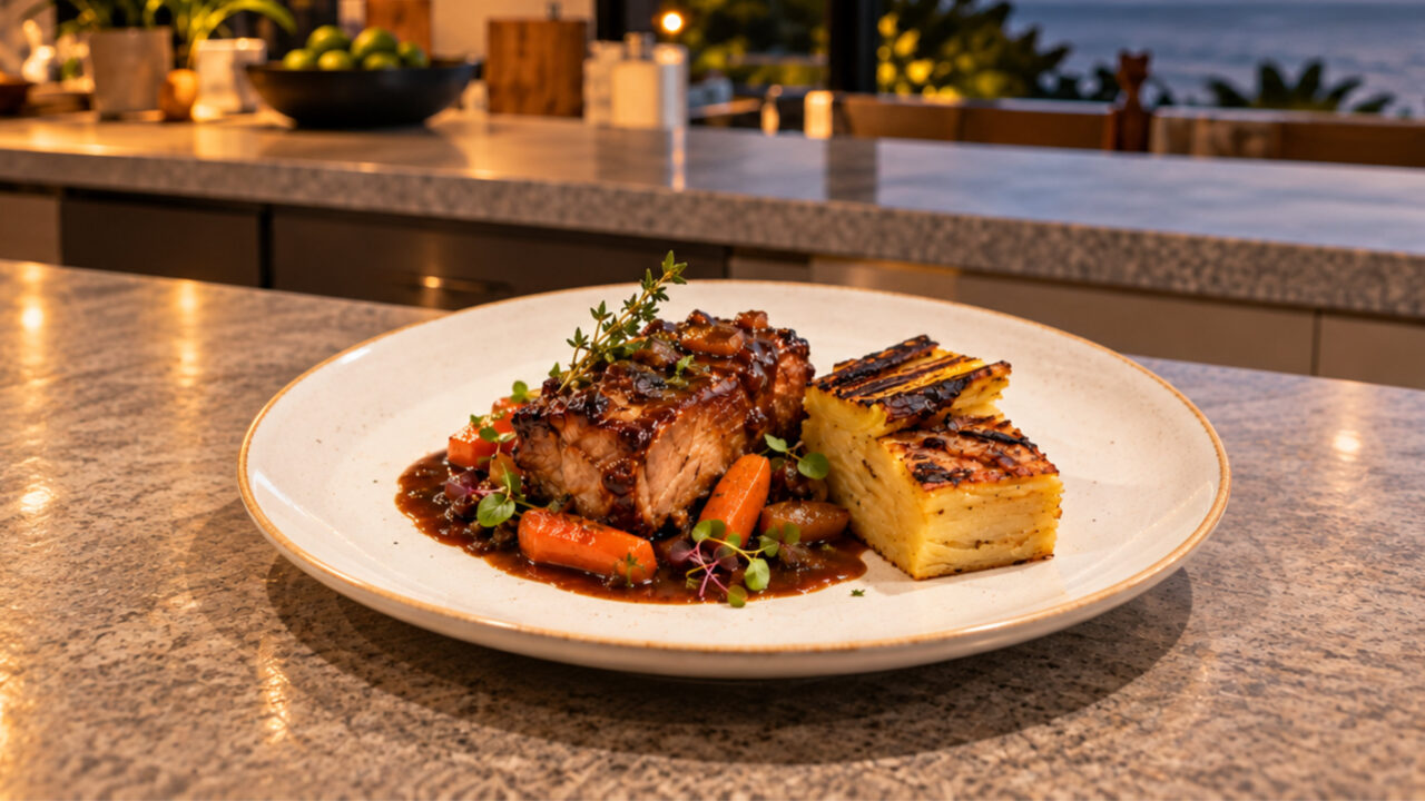 Carbonade d&rsquo;échine de porc à emporter le 2 octobre
